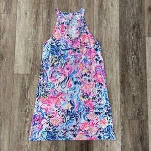 Lilly Pulitzer Shay So Sofishticated Ruffle Halter Dress small
